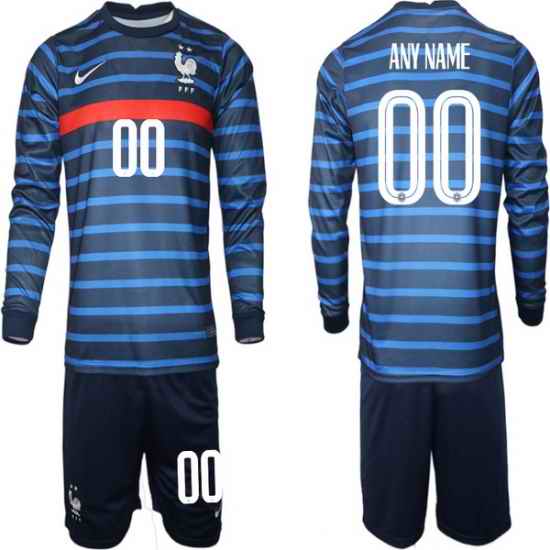 Mens France Long Soccer Jerseys 025